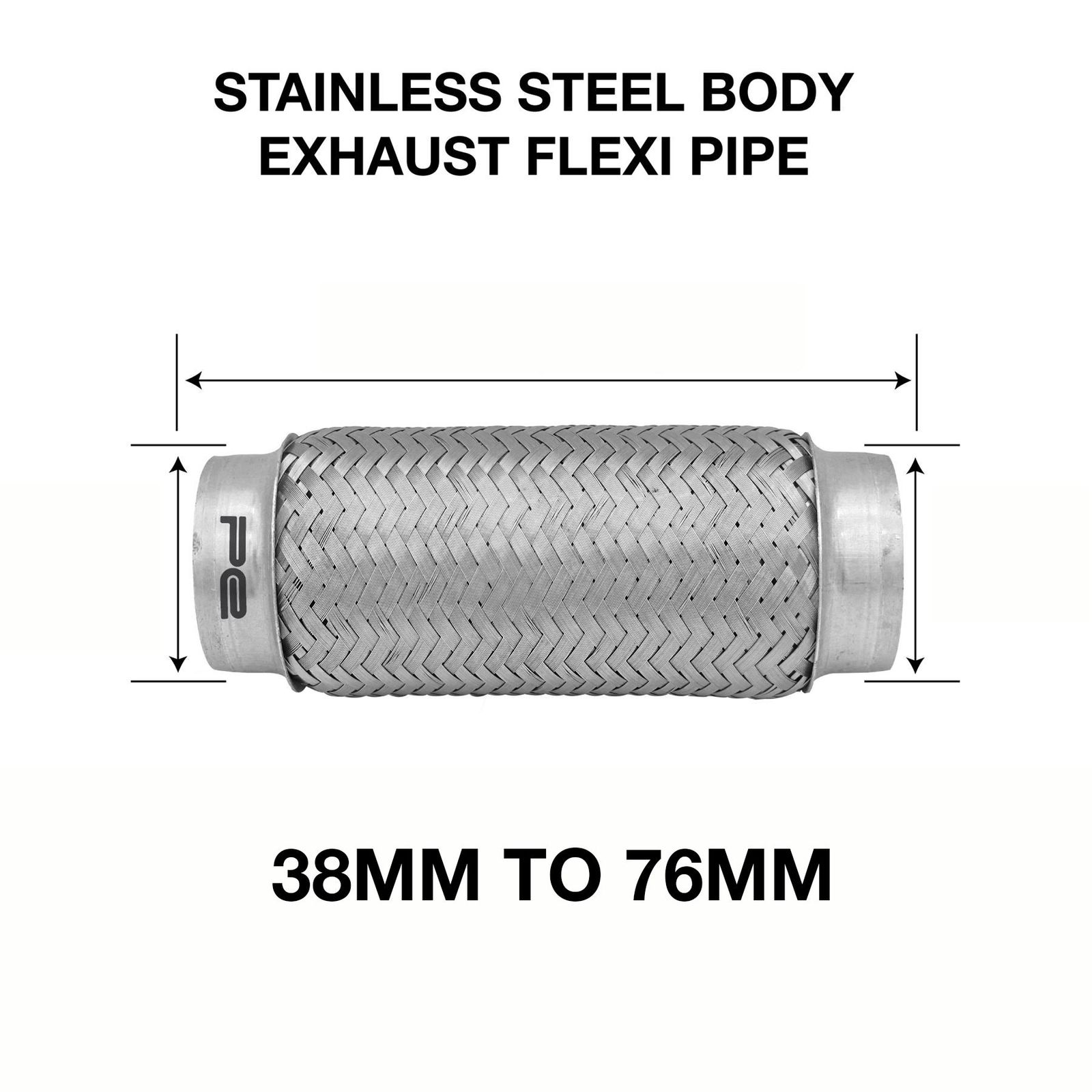 Weld On Exhaust Flexible Joint Repair Flexi Pipe tube Flex eBay